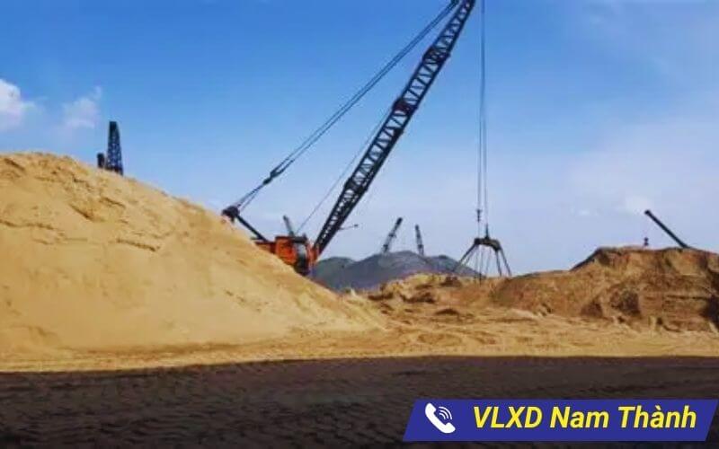 Địa điểm khai thác cát dùng để san nền