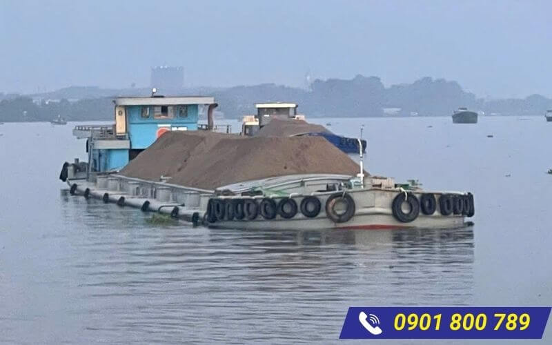 Sà lan chở cát VLXD Nam Thành