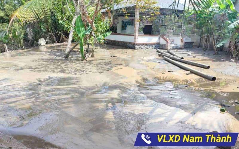Bơm cát để san lấp mặt bằng