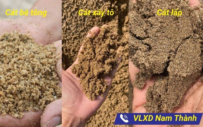 Các loại cát xây dựng ở VLXD Nam Thành