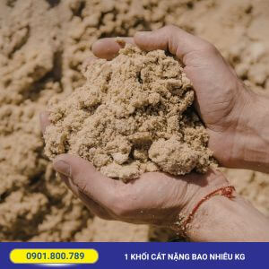 Cách tính 1 khối cát nặng bao nhiêu kg