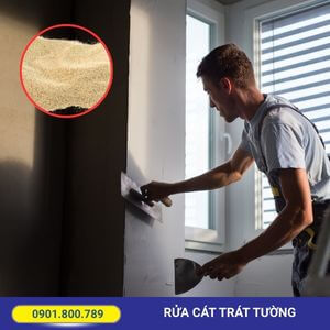 dùng đúng cát trát tường