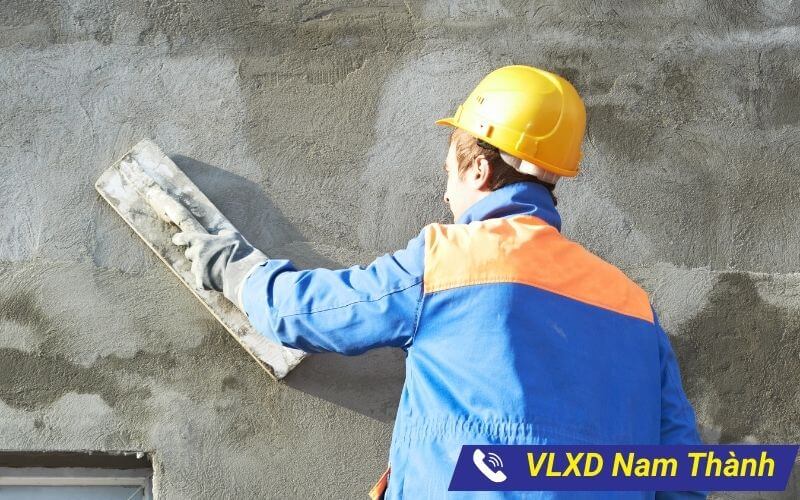Tường được tô bằng vữa đúng tỉ lệ