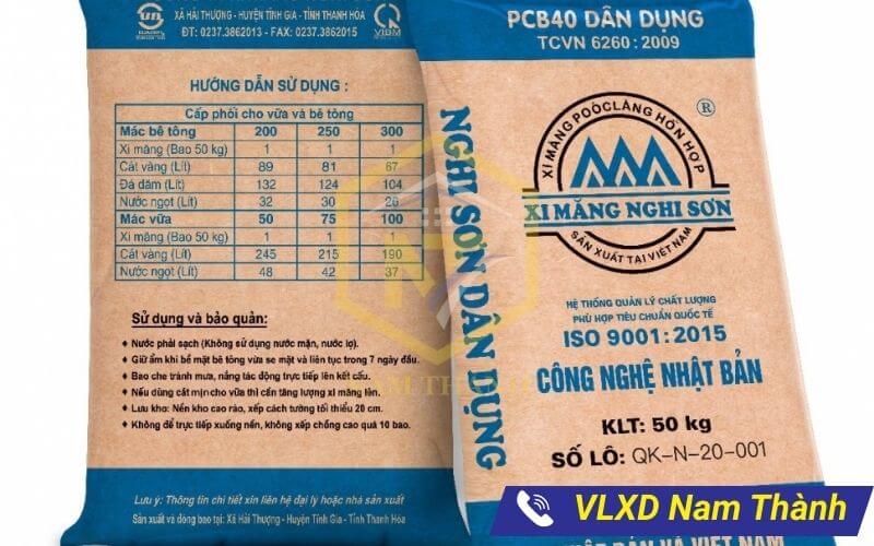 Xi măng pcb40 dùng trong xây trát