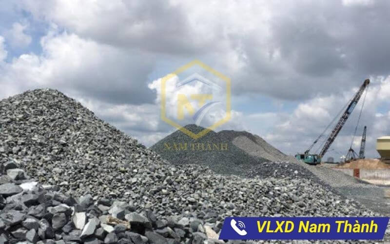 Bãi vlxd Nam Thành có đầy đủ các loại đá xây dựng