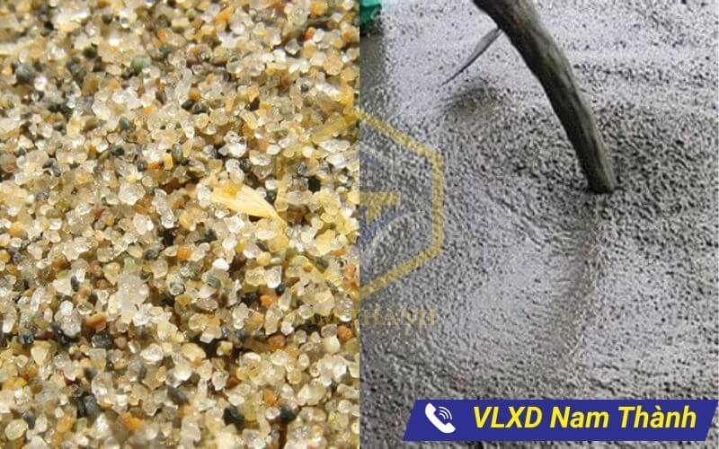 Cát bê tông dùng trong đổ bê tông