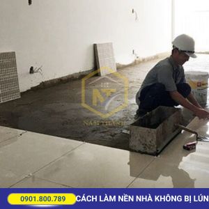 Cách xử lý nền nhà bị lún