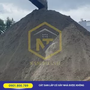 Cát lấp xây tường được không