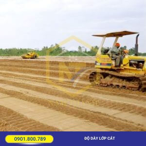 Độ dày lớp cát san lấp