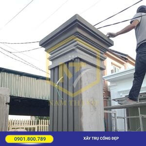 Cách xây trụ cổng đẹp