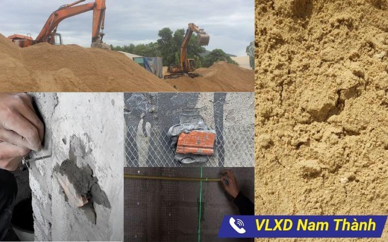 VLXD Nam Thành cung cấp cát xây dựng trộn vữa